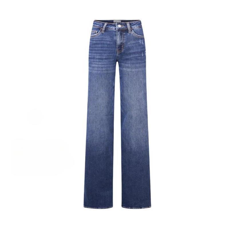 MKASOUTH — Women's High-Waisted Lift Straight Wide Leg Jeans