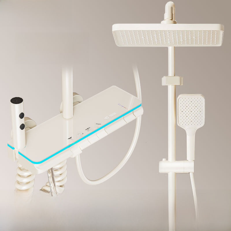 MKASOUTH Thermostatic Smart Shower Set | LED Display & Piano-Key Showerhead