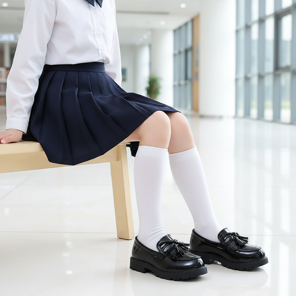 Girls' British-Style Tassel Performance Loafers
