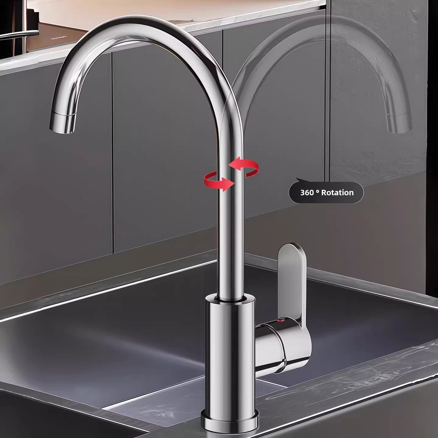 MKASOUTH — All-Copper Splash-Proof Kitchen & Laundry Sink Faucet