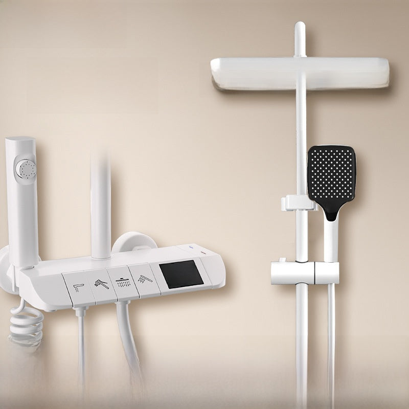 MKASOUTH Thermostatic Smart Shower Set | LED Display & Piano-Key Showerhead