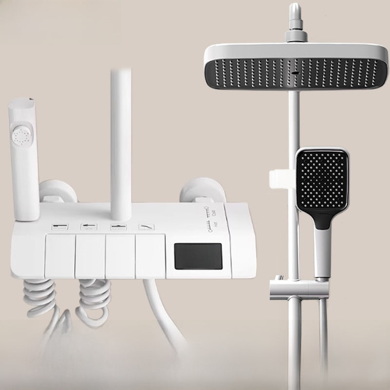 MKASOUTH Thermostatic Smart Shower Set | LED Display & Piano-Key Showerhead