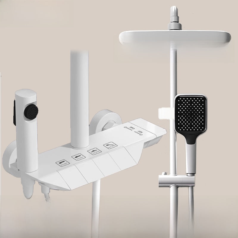 MKASOUTH Thermostatic Smart Shower Set | LED Display & Piano-Key Showerhead
