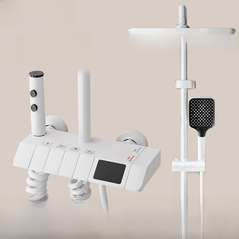 MKASOUTH Thermostatic Smart Shower Set | LED Display & Piano-Key Showerhead