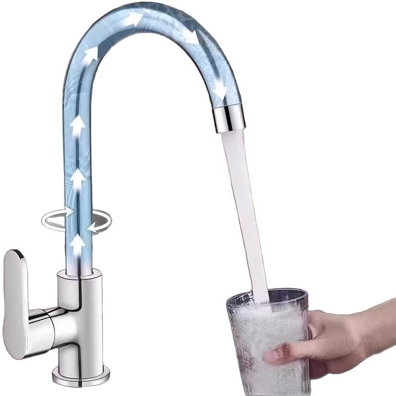 MKASOUTH — All-Copper Splash-Proof Kitchen & Laundry Sink Faucet