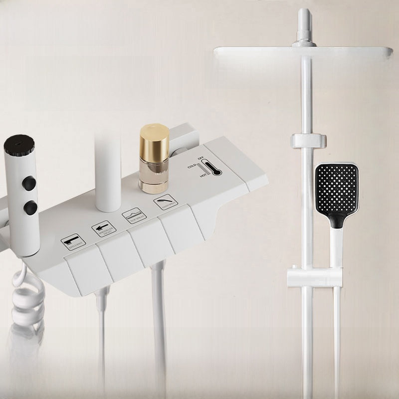 MKASOUTH Thermostatic Smart Shower Set | LED Display & Piano-Key Showerhead