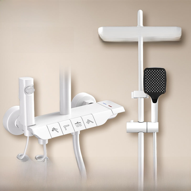 MKASOUTH Thermostatic Smart Shower Set | LED Display & Piano-Key Showerhead