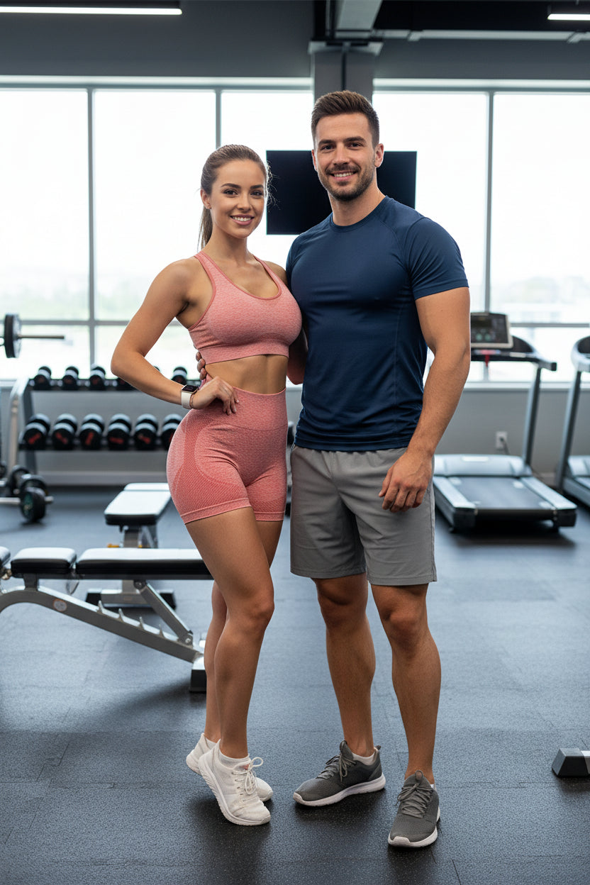 MKASOUTH — High Waist Push-Up Gym Shorts (Seamless Fitness Shorts for Women)
