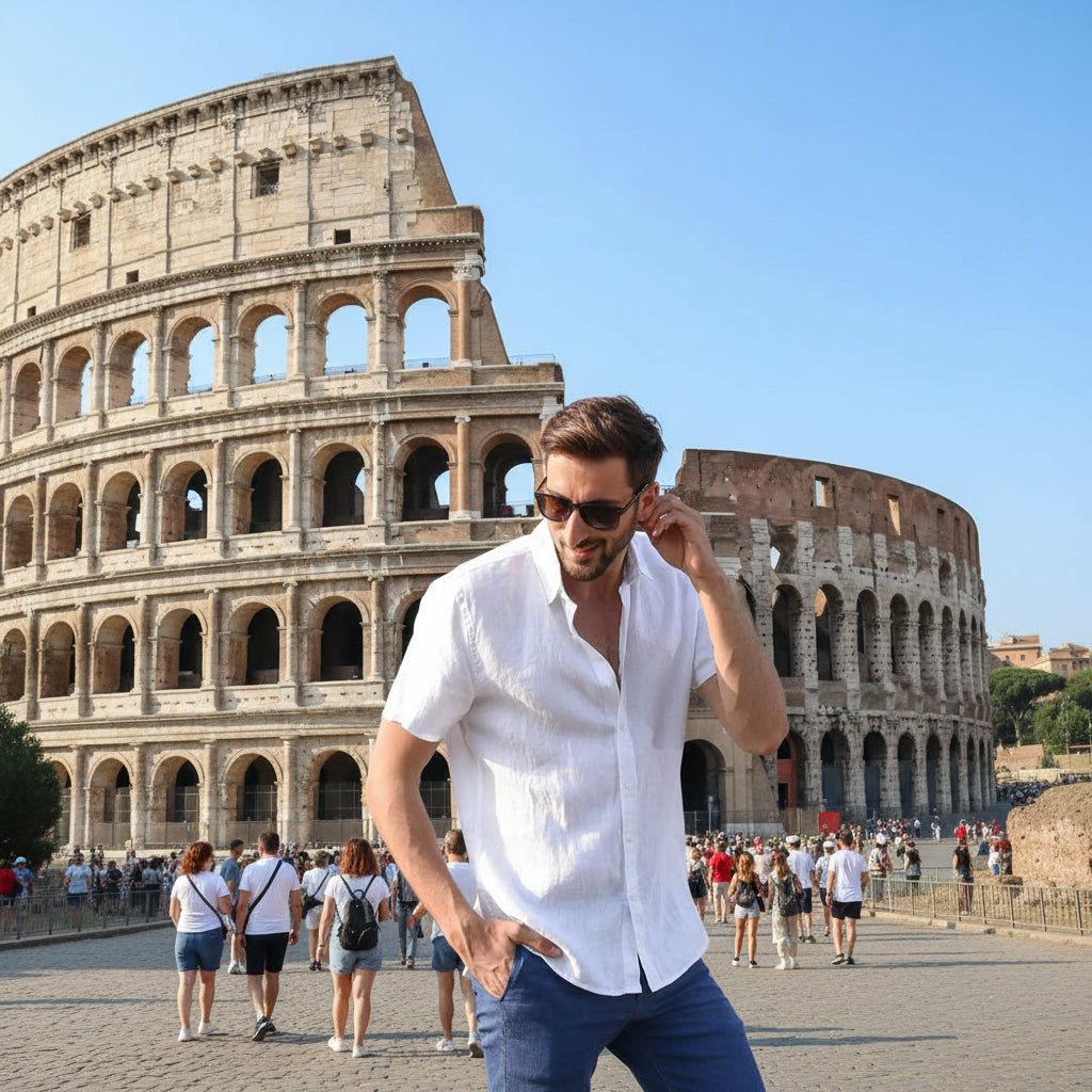 Caelian Breeze — Summer Breathable Short Sleeve Shirt