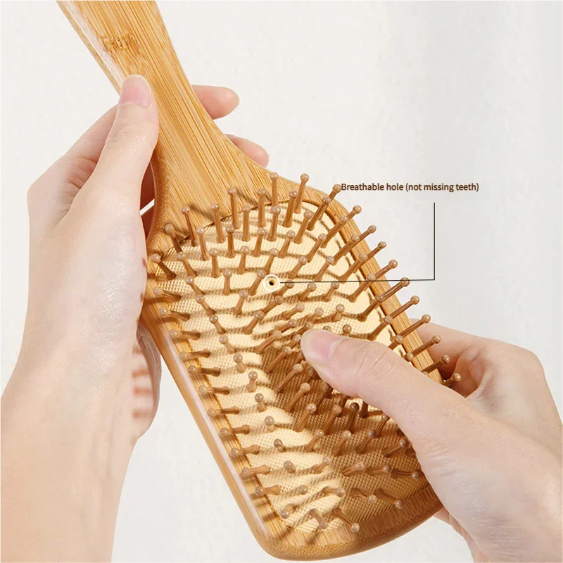 Bamboo Hair Brush Women Styling Hair