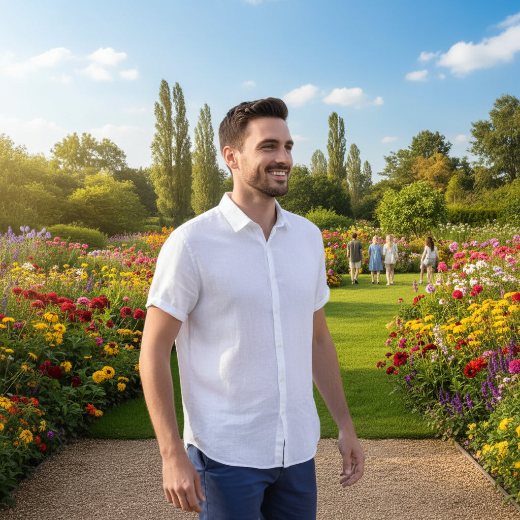 Caelian Breeze — Summer Breathable Short Sleeve Shirt