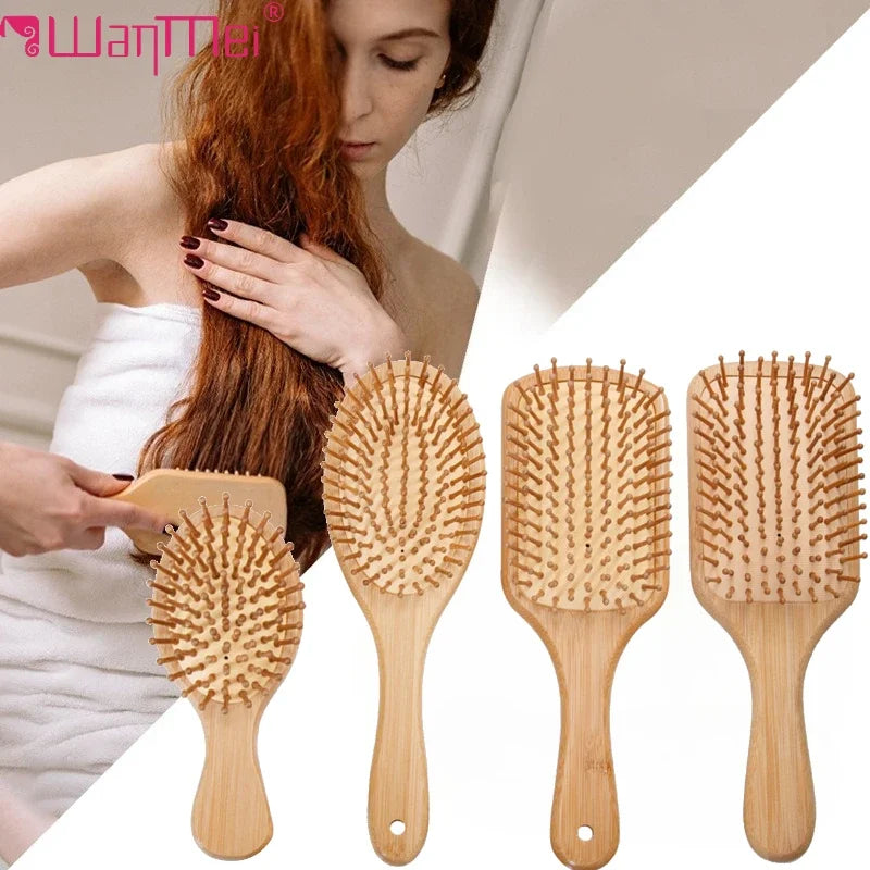 Bamboo Hair Brush Women Styling Hair