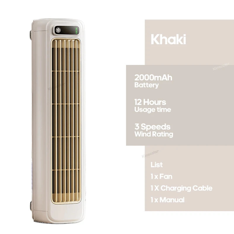 MKASOUTH — Rechargeable Portable Air Cooling Fan