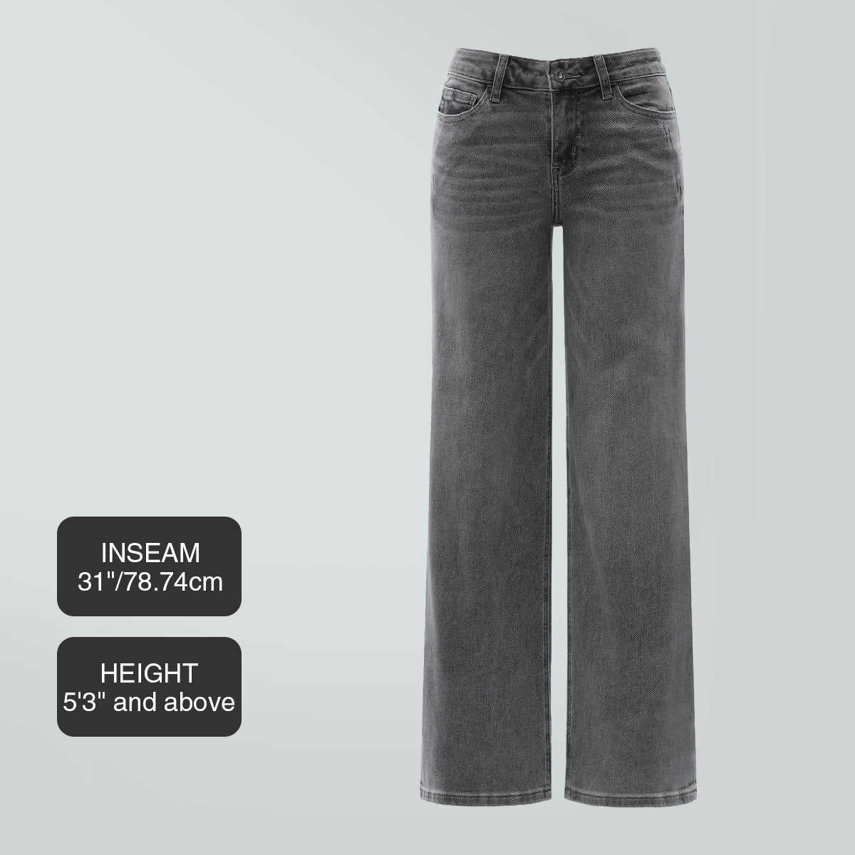 MKASOUTH — Women's High-Waisted Lift Straight Wide Leg Jeans
