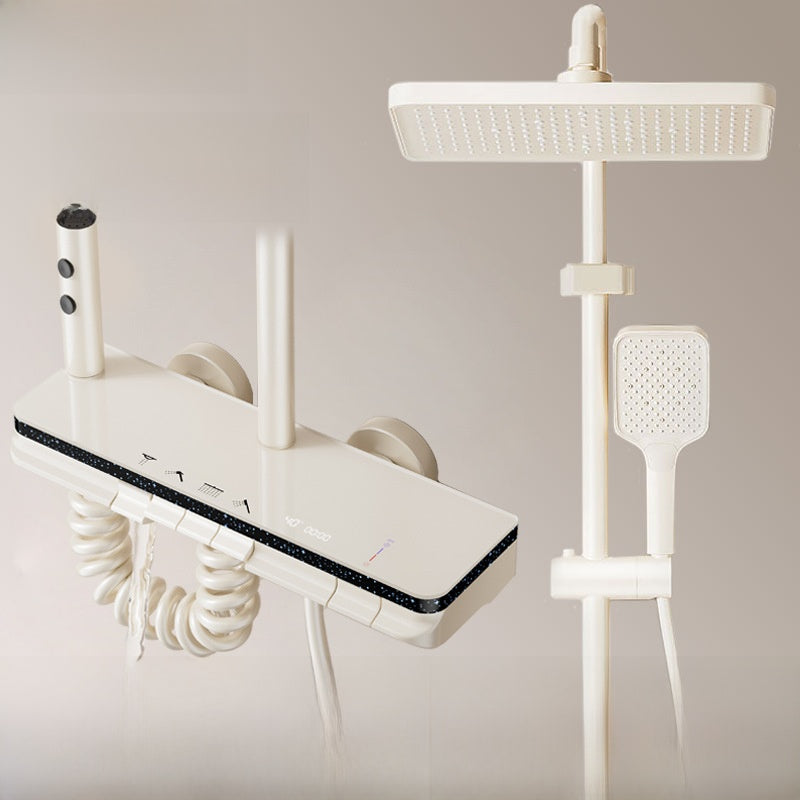 MKASOUTH Thermostatic Smart Shower Set | LED Display & Piano-Key Showerhead