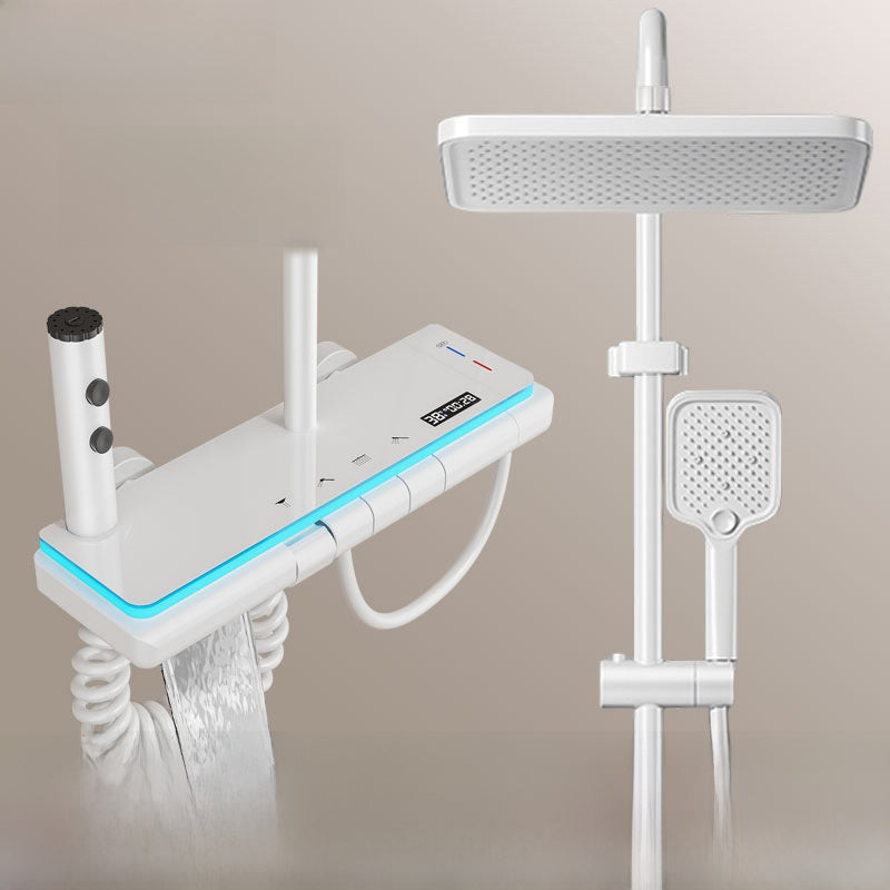 MKASOUTH Thermostatic Smart Shower Set | LED Display & Piano-Key Showerhead