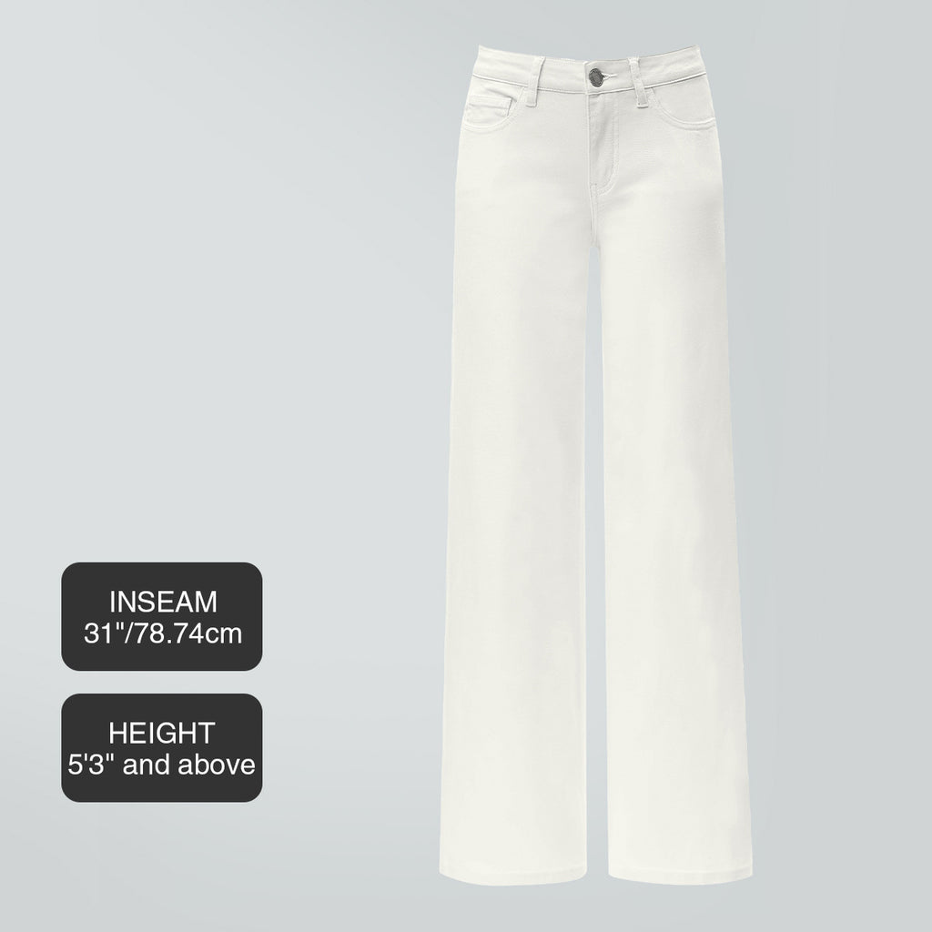 MKASOUTH — Women's High-Waisted Lift Straight Wide Leg Jeans